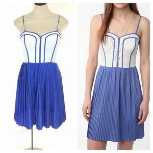 Urban Outfitters Blue Pleated Dress
